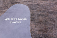 Thumbnail for Grey Brindle Natural Cowhide Rug - XX-Large 7' 8