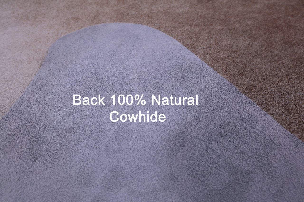 Light Brown Natural Cowhide Rug - XX-Large 7' 6"H x 6' 4"W