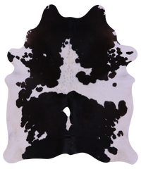 Thumbnail for Black & White Natural Cowhide Rug - X-Large 7' 3