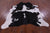 Black & White Natural Cowhide Rug - X-Large 7' 3"H x 6' 0"W