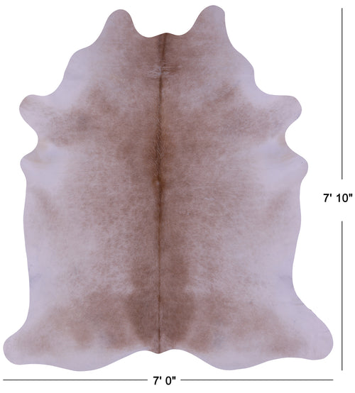 Beige Natural Cowhide Rug - XX-Large 7' 10