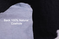 Thumbnail for Black & White Natural Cowhide Rug - X-Large 7' 2