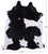 Black & White Natural Cowhide Rug - X-Large 7' 2"H x 6' 4"W