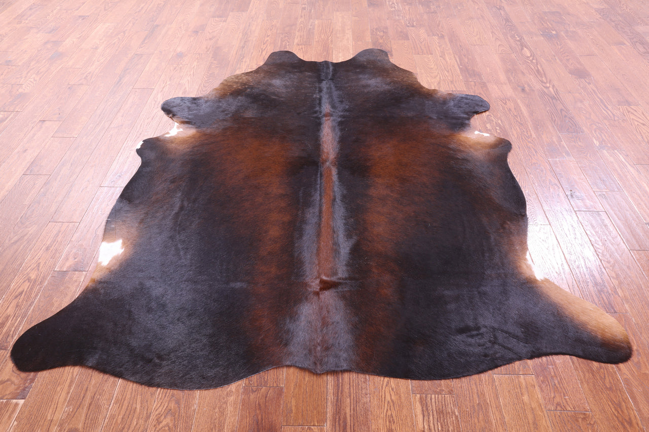 Dark Brown Natural Cowhide Rug - XX-Large 7' 4"H x 6' 5"W