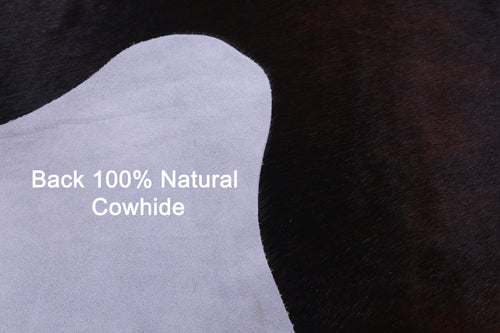 Dark Brown Natural Cowhide Rug - XX-Large 7' 4