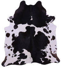 Thumbnail for Black & White Natural Cowhide Rug - XX-Large 8' 2