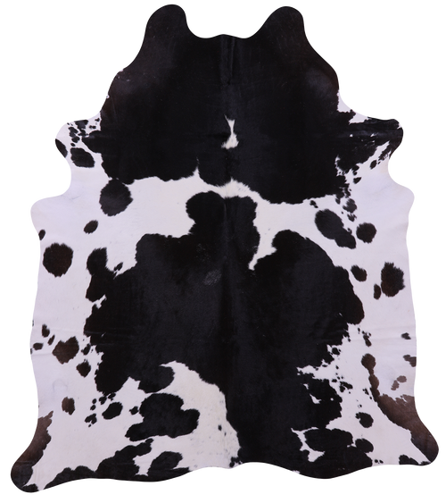Black & White Natural Cowhide Rug - XX-Large 8' 2