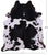 Black & White Natural Cowhide Rug - XX-Large 8' 2"H x 7' 1"W