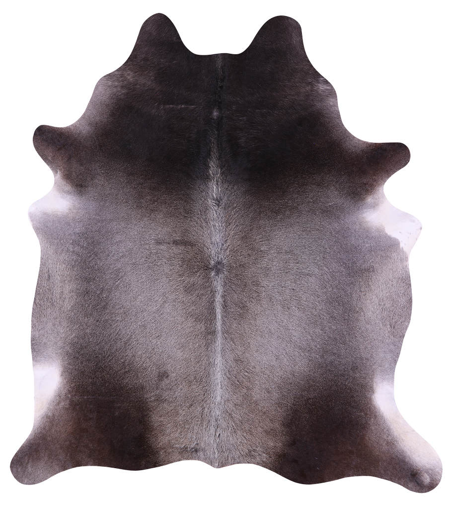 Grey Natural Cowhide Rug - X-Large 7' 3"H x 6' 6"W