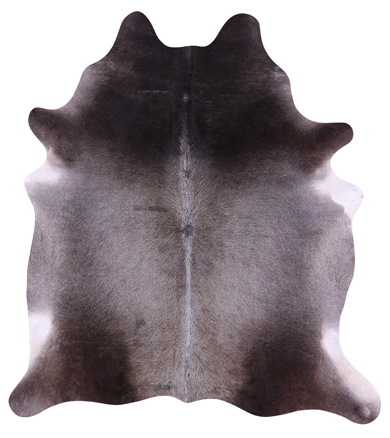 Grey Natural Cowhide Rug - X-Large 7' 3"H x 6' 6"W