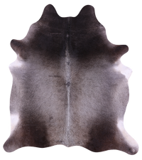 Thumbnail for Grey Natural Cowhide Rug - X-Large 7' 3