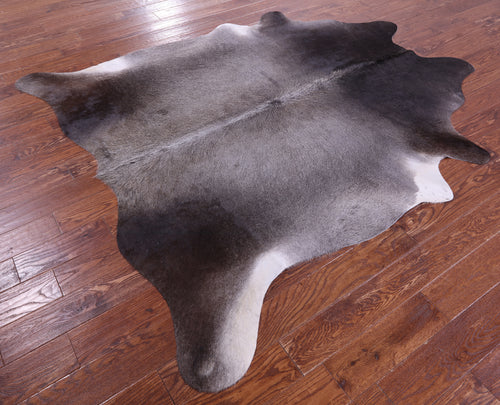 Grey Natural Cowhide Rug - X-Large 7' 3