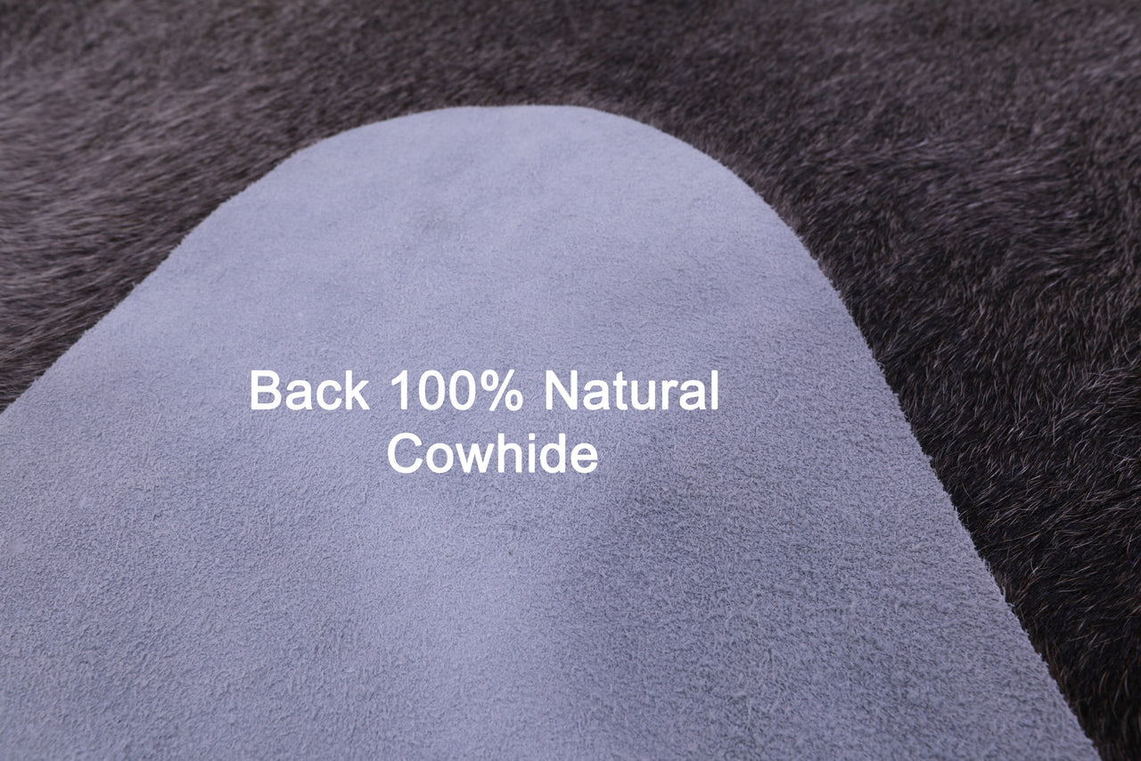 Grey Natural Cowhide Rug - X-Large 7' 3"H x 6' 6"W
