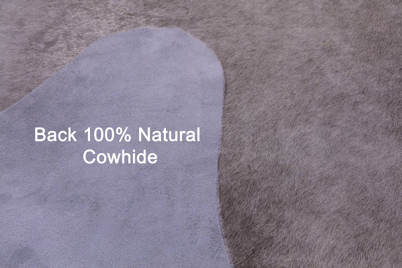Grey Natural Cowhide Rug - XX-Large 8' 3"H x 6' 8"W