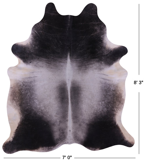Grey Natural Cowhide Rug - XX-Large 8' 3