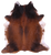 Brown Natural Cowhide Rug - XX-Large 7' 9"H x 7' 0"W