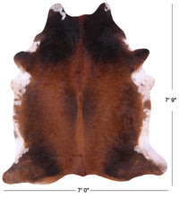 Thumbnail for Brown Natural Cowhide Rug - XX-Large 7' 9