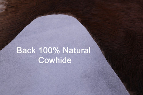Brown Natural Cowhide Rug - XX-Large 7' 9
