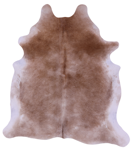 Light Brown Natural Cowhide Rug - X-Large 7' 3"H x 6' 6"W