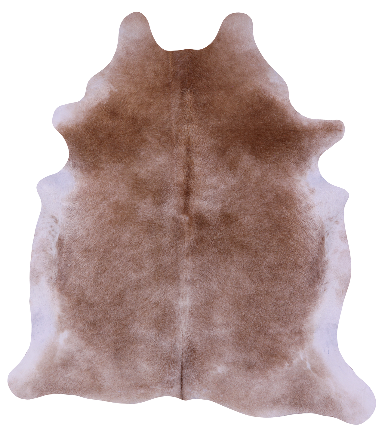Light Brown Natural Cowhide Rug - X-Large 7' 3"H x 6' 6"W
