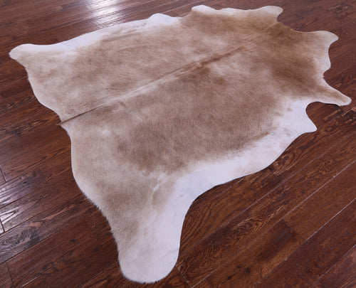 Light Brown Natural Cowhide Rug - X-Large 7' 3