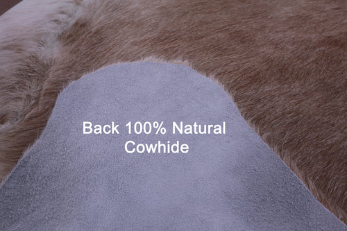 Light Brown Natural Cowhide Rug - X-Large 7' 3