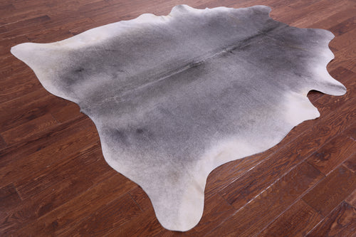 Grey Natural Cowhide Rug - X-Large 7' 3