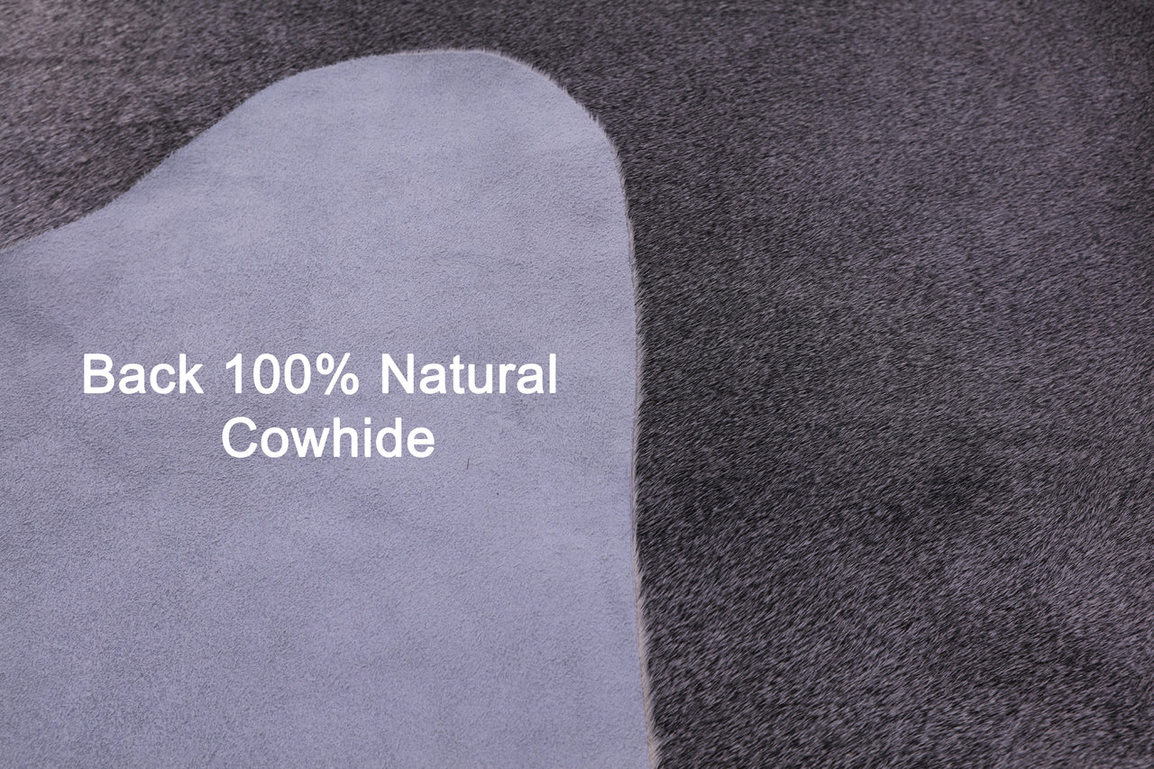 Grey Natural Cowhide Rug - X-Large 7' 3"H x 6' 5"W