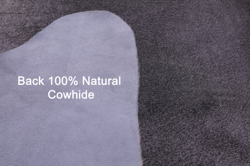 Grey Natural Cowhide Rug - X-Large 7' 3