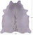 Grey & White Natural Cowhide Rug - XX-Large 8' 1"H x 7' 6"W
