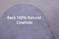 Thumbnail for Grey & White Natural Cowhide Rug - XX-Large 8' 1