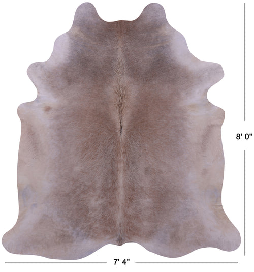 Light Brown Natural Cowhide Rug - XX-Large 8' 0