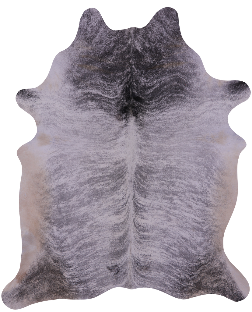 Grey Brindle Natural Cowhide Rug - XX-Large 7' 10"H x 6' 3"W