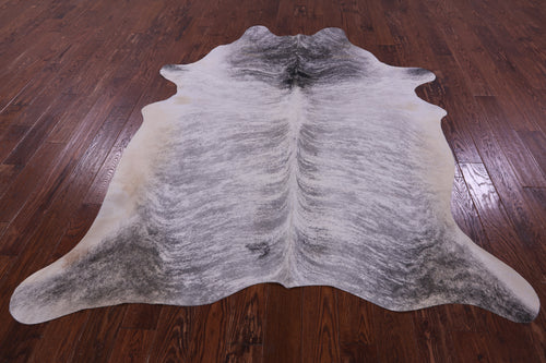 Grey Brindle Natural Cowhide Rug - XX-Large 7' 10