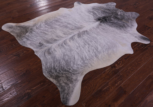 Grey Brindle Natural Cowhide Rug - XX-Large 7' 10