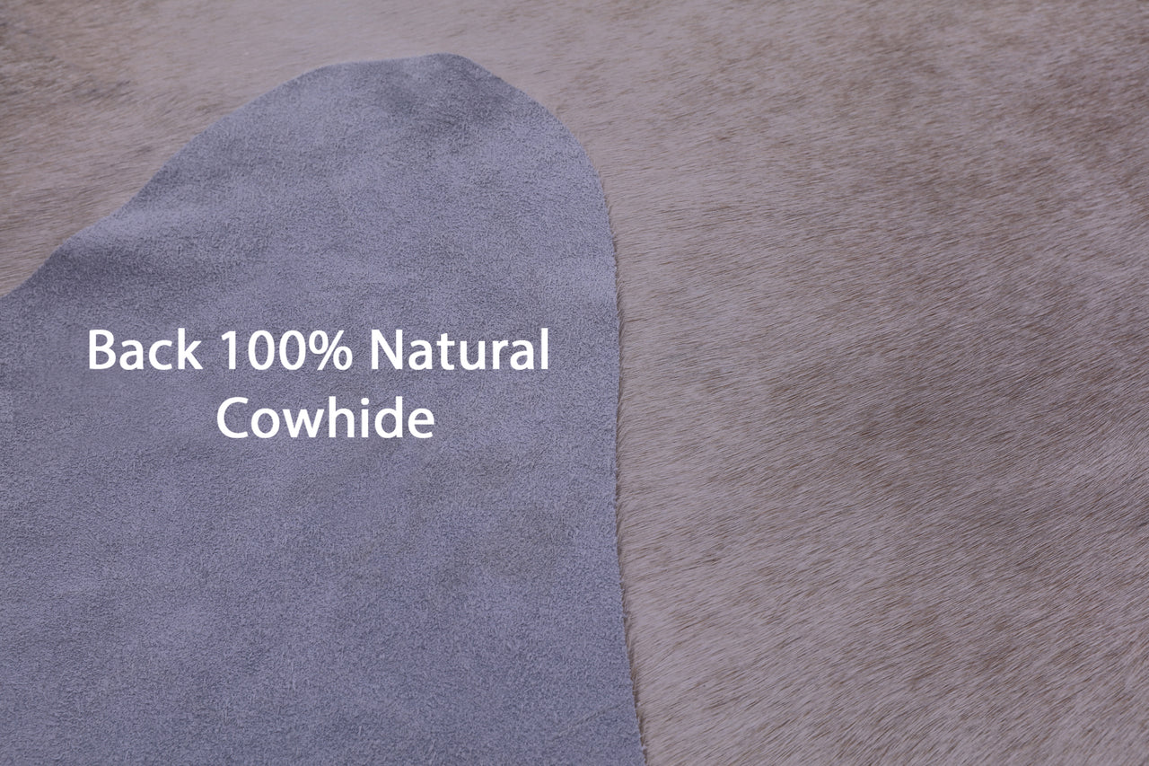 Beige Natural Cowhide Rug - XX-Large 8' 0"H x 7' 0"W