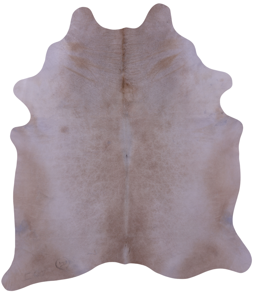 Beige Natural Cowhide Rug - XX-Large 8' 0"H x 7' 0"W