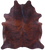 Dark Brindle Natural Cowhide Rug - XX-Large 8' 1"H x 7' 2"W