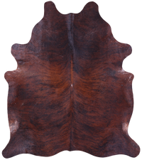 Thumbnail for Dark Brindle Natural Cowhide Rug - XX-Large 8' 1