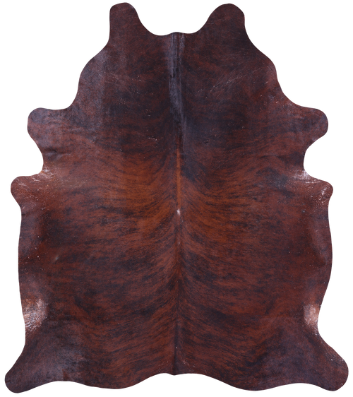 Dark Brindle Natural Cowhide Rug - XX-Large 8' 1