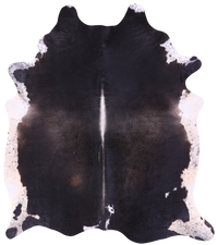 Thumbnail for Black & White Natural Cowhide Rug - XX-Large 8' 0