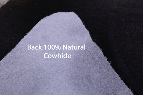 Black & White Natural Cowhide Rug - XX-Large 8' 0