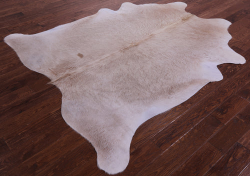 Beige Natural Cowhide Rug - X-Large 7' 3