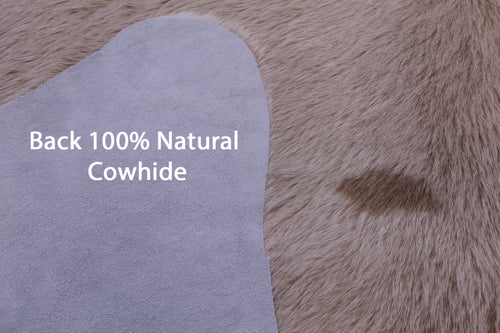 Beige Natural Cowhide Rug - X-Large 7' 3