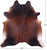 Dark Brown Natural Cowhide Rug - X-Large 7' 3"H x 6' 8"W
