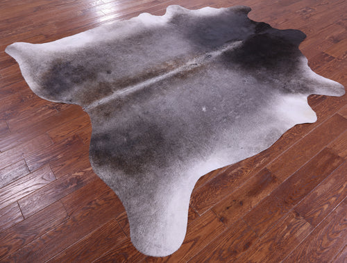 Grey Natural Cowhide Rug - XX-Large 7' 10
