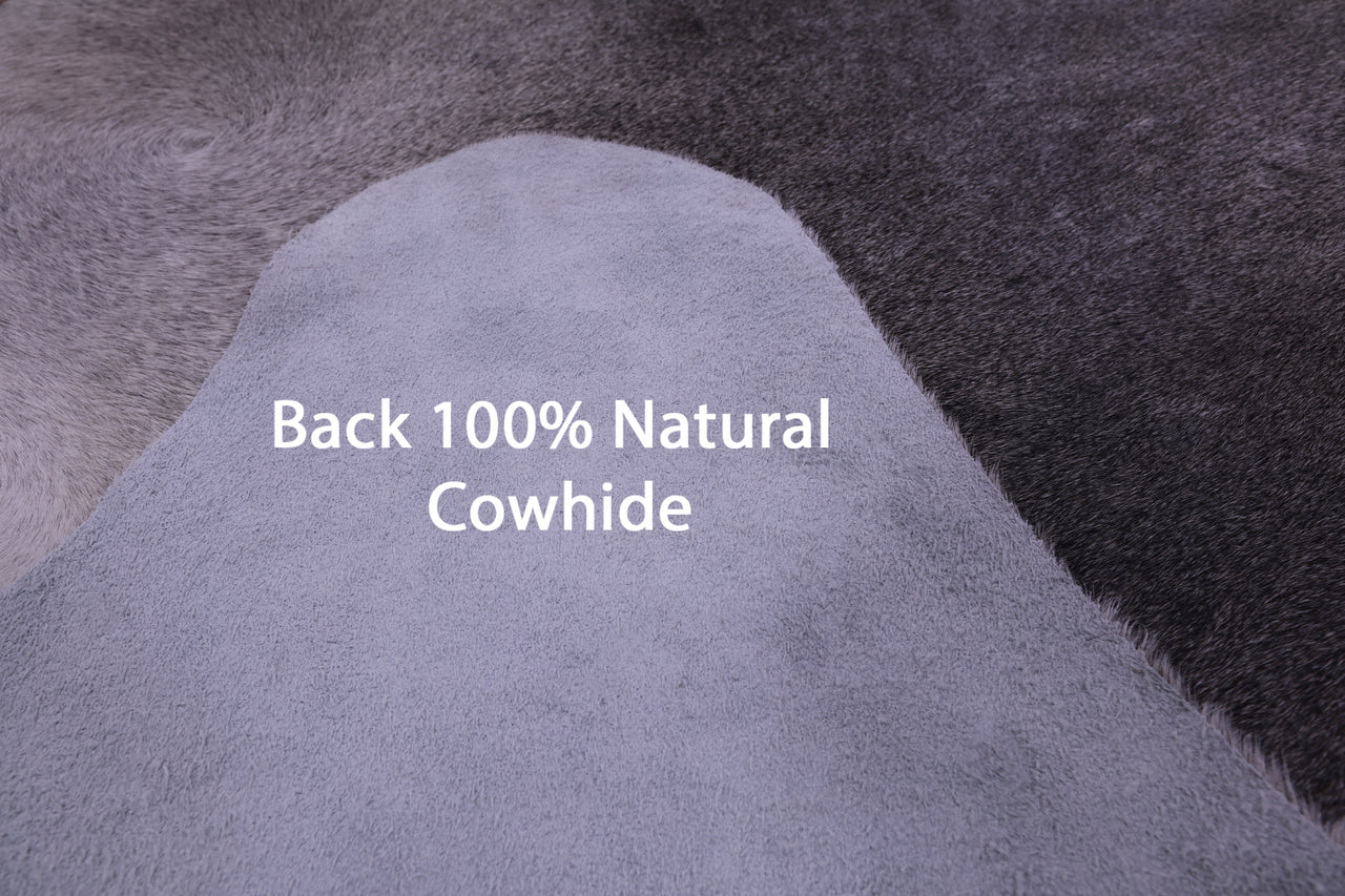 Grey Natural Cowhide Rug - XX-Large 7' 10"H x 7' 8"W