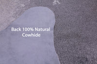 Thumbnail for Grey & White Natural Cowhide Rug - XX-Large 7' 7