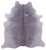 Grey & White Natural Cowhide Rug - XX-Large 7' 7"H x 7' 0"W