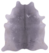 Thumbnail for Grey & White Natural Cowhide Rug - XX-Large 7' 7